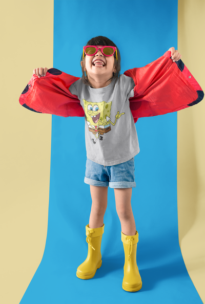 Cute Cartoon Half Sleeves T-Shirt For Girls -FunkyTeesClub