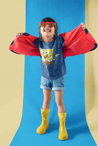 Cute Cartoon Half Sleeves T-Shirt For Girls -FunkyTeesClub