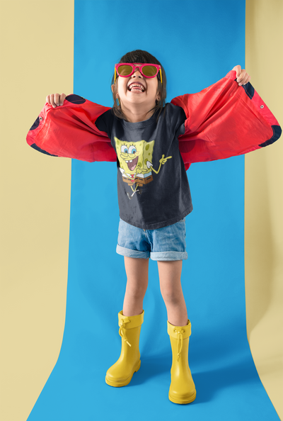Cute Cartoon Half Sleeves T-Shirt For Girls -FunkyTeesClub