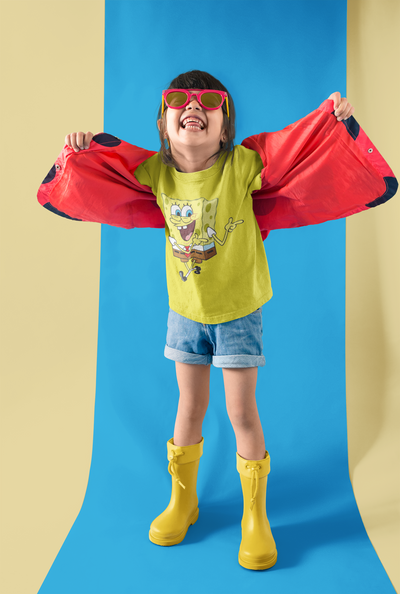Cute Cartoon Half Sleeves T-Shirt For Girls -FunkyTeesClub