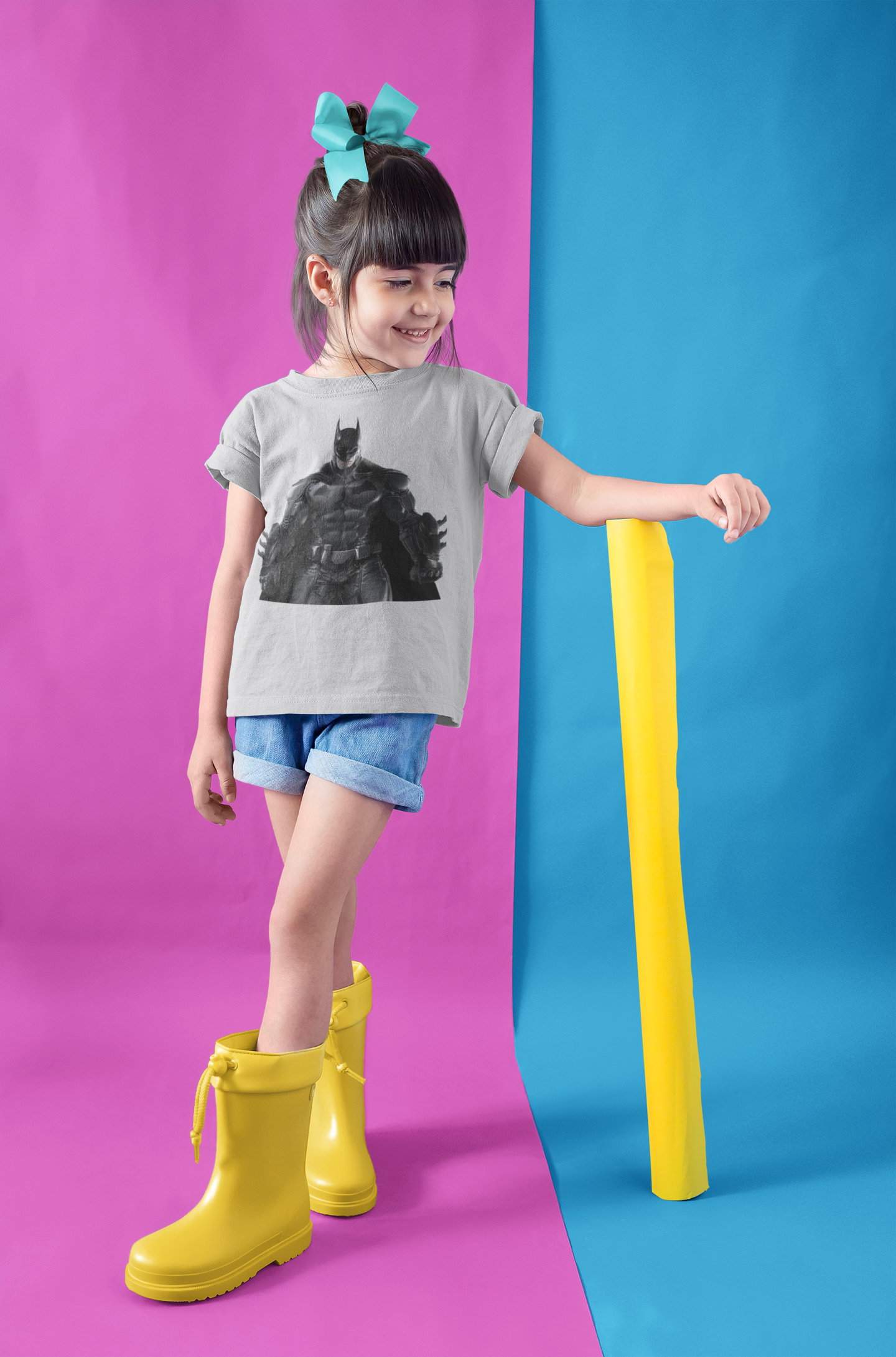 Superhero Half Sleeves T-Shirt For Girls -FunkyTeesClub