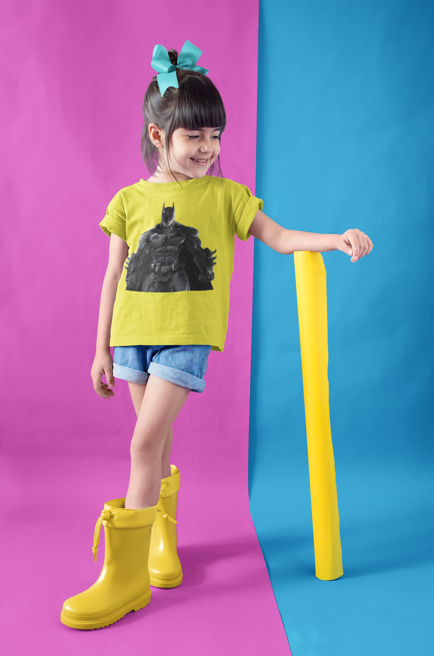 Superhero Half Sleeves T-Shirt For Girls -FunkyTeesClub