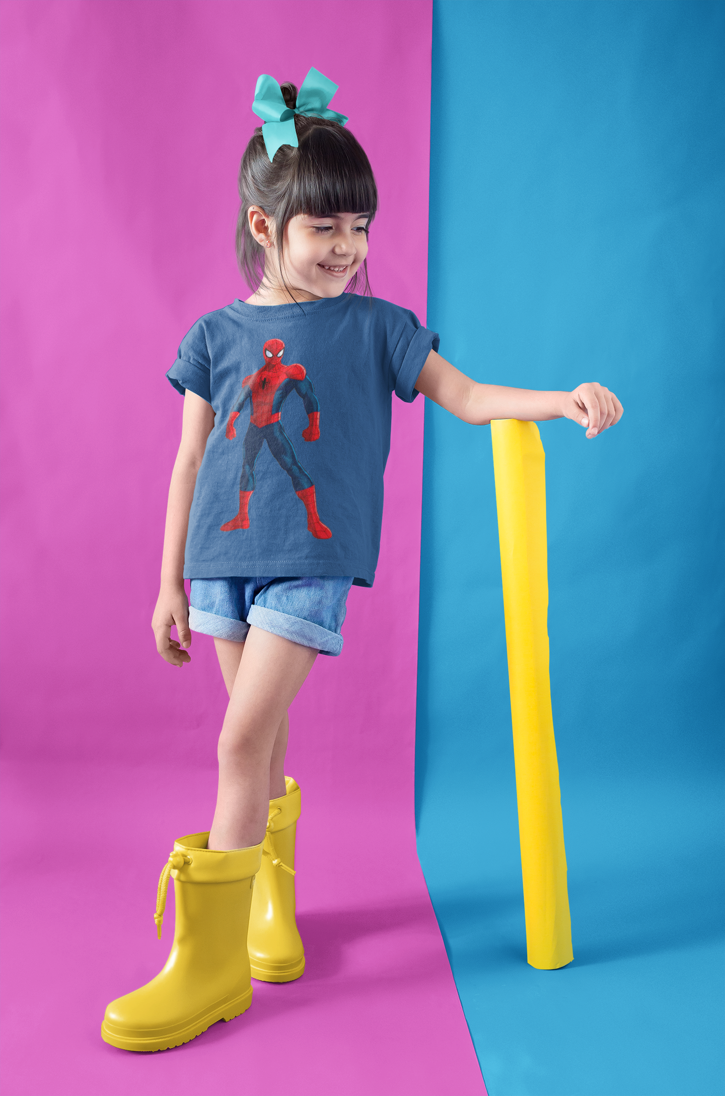 Cute Cartoon Half Sleeves T-Shirt For Girls -FunkyTeesClub