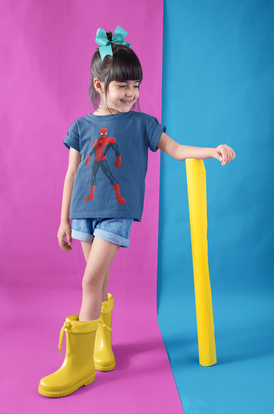 Cute Cartoon Half Sleeves T-Shirt For Girls -FunkyTeesClub