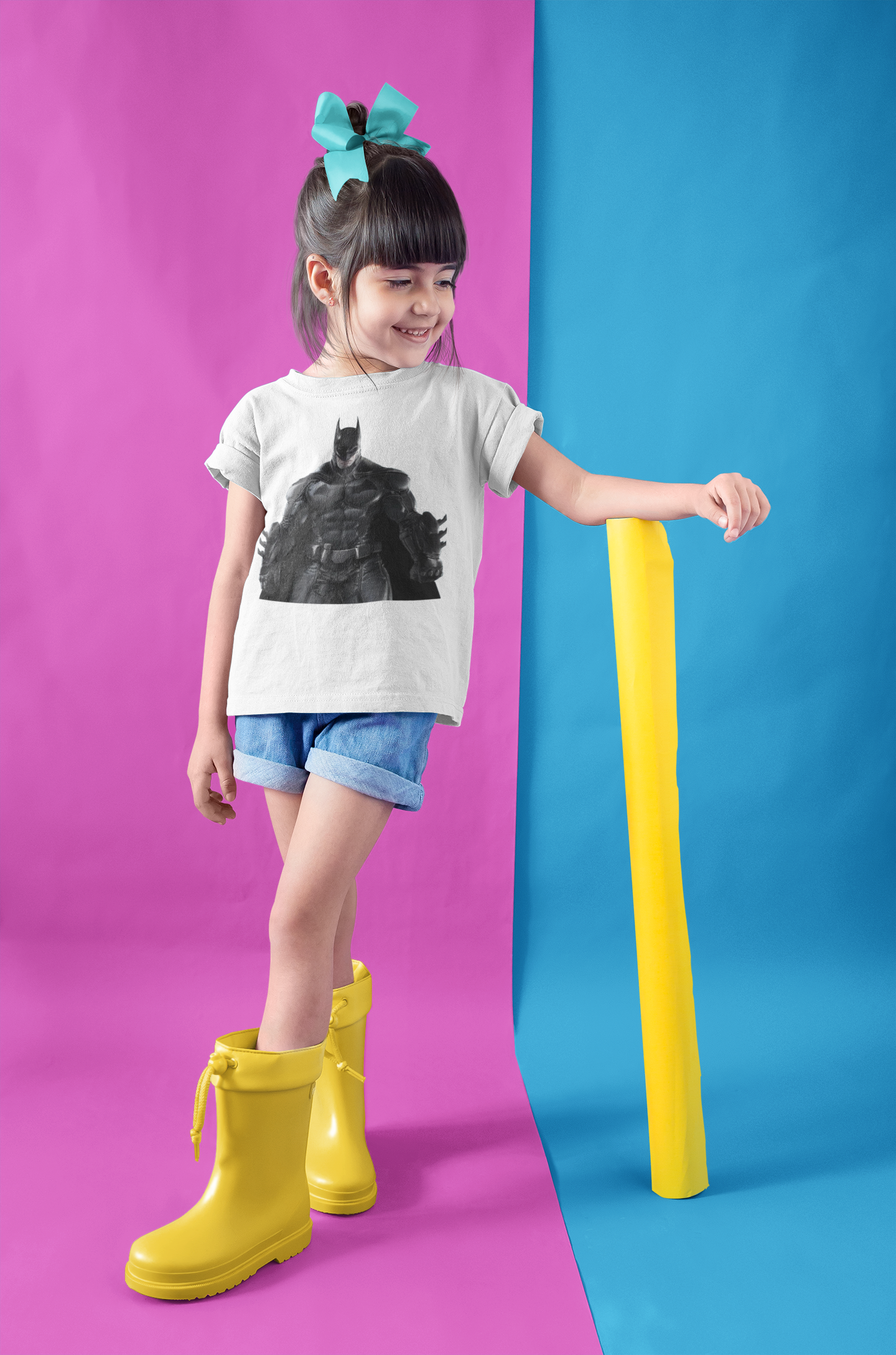 Superhero Half Sleeves T-Shirt For Girls -FunkyTeesClub