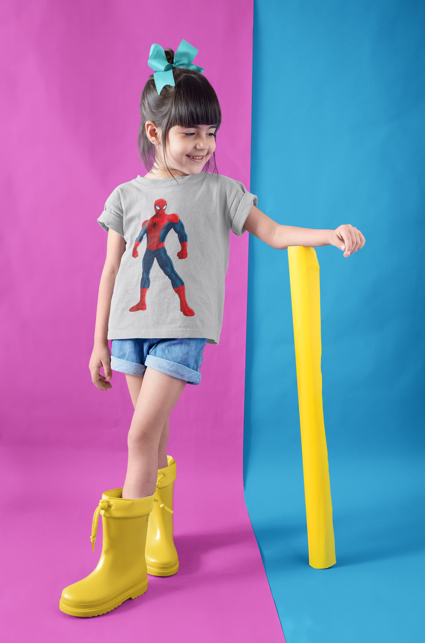 Cute Cartoon Half Sleeves T-Shirt For Girls -FunkyTeesClub