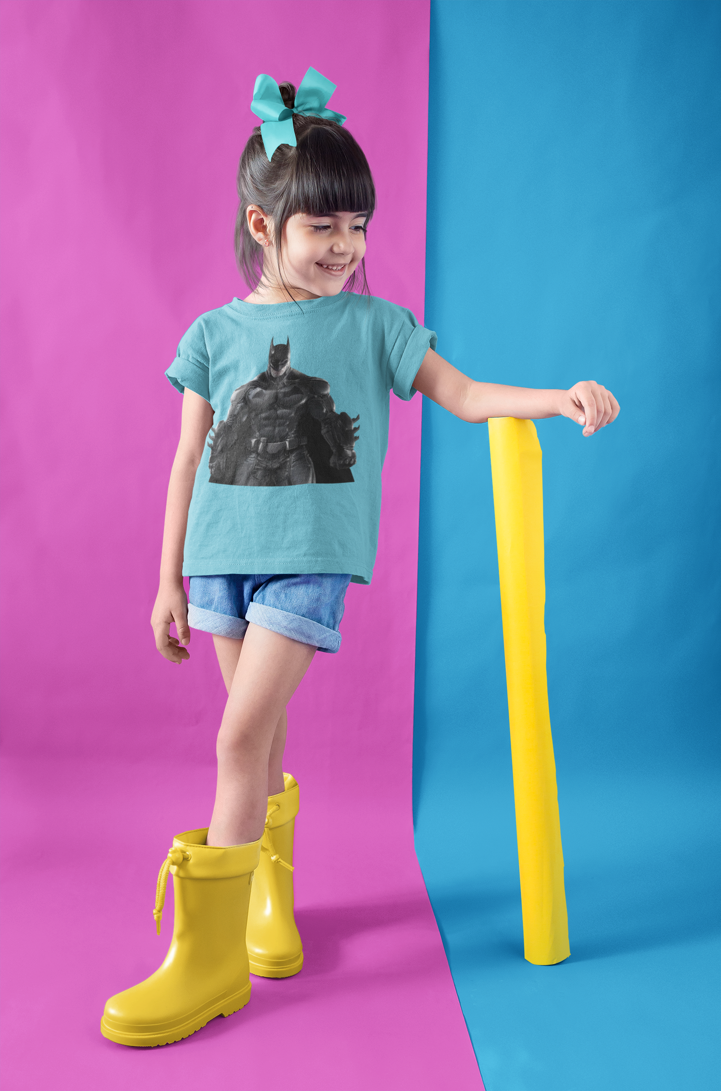 Superhero Half Sleeves T-Shirt For Girls -FunkyTeesClub