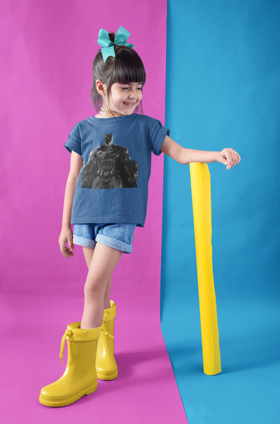 Superhero Half Sleeves T-Shirt For Girls -FunkyTeesClub