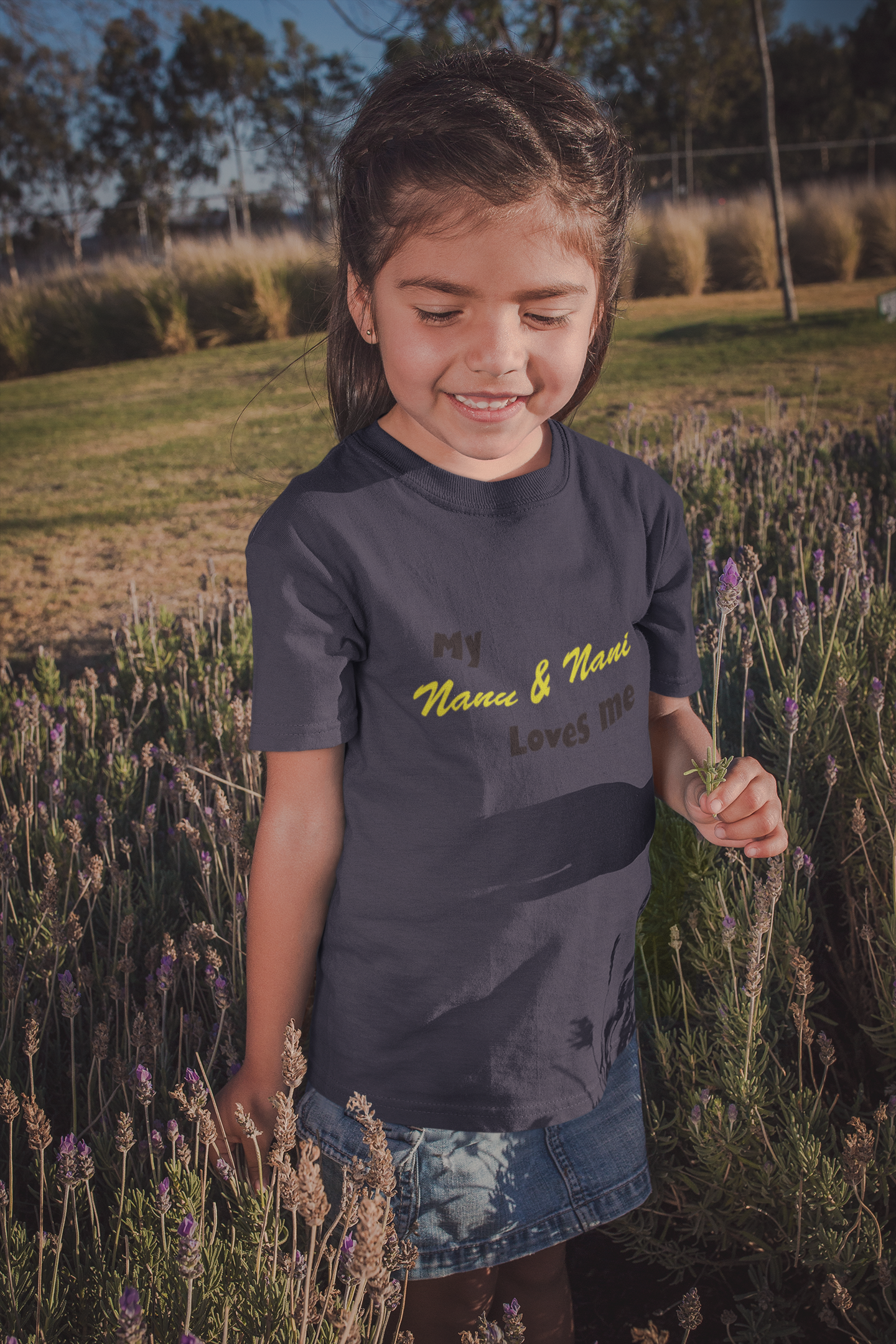 Nanu And Nani Loves Me Half Sleeves T-Shirt For Girls -FunkyTeesClub