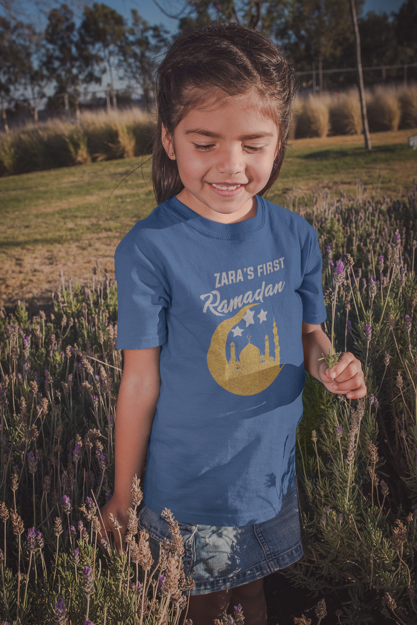 First Ramadan Zara Eid Half Sleeves T-Shirt For Girls -FunkyTeesClub