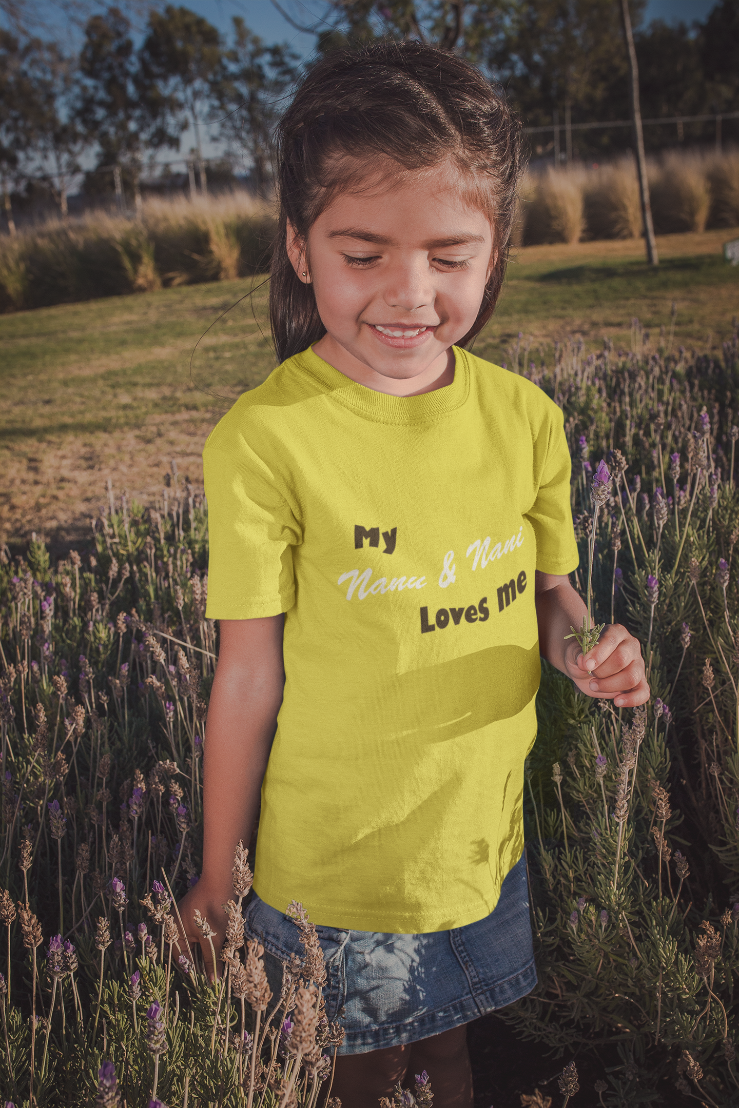 Nanu And Nani Loves Me Half Sleeves T-Shirt For Girls -FunkyTeesClub