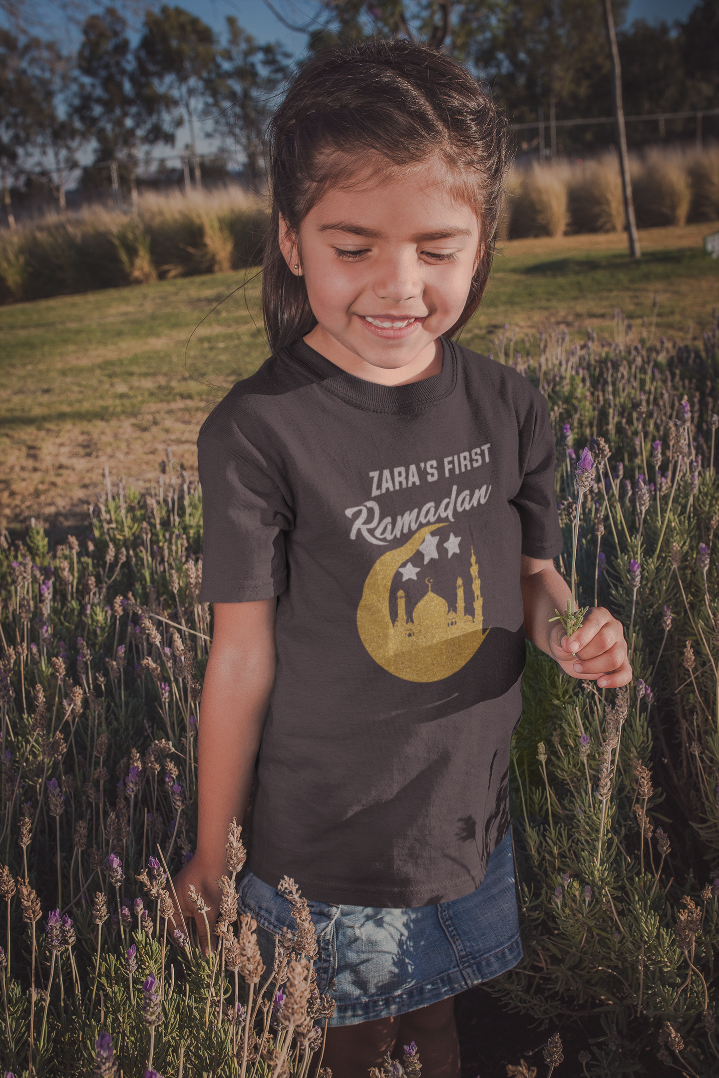 First Ramadan Zara Eid Half Sleeves T-Shirt For Girls -FunkyTeesClub