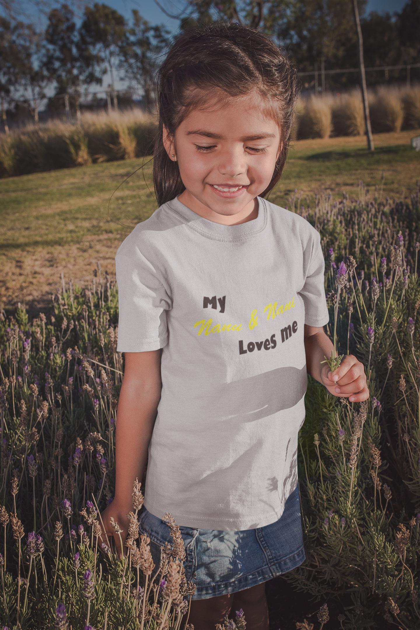 Nanu And Nani Loves Me Half Sleeves T-Shirt For Girls -FunkyTeesClub