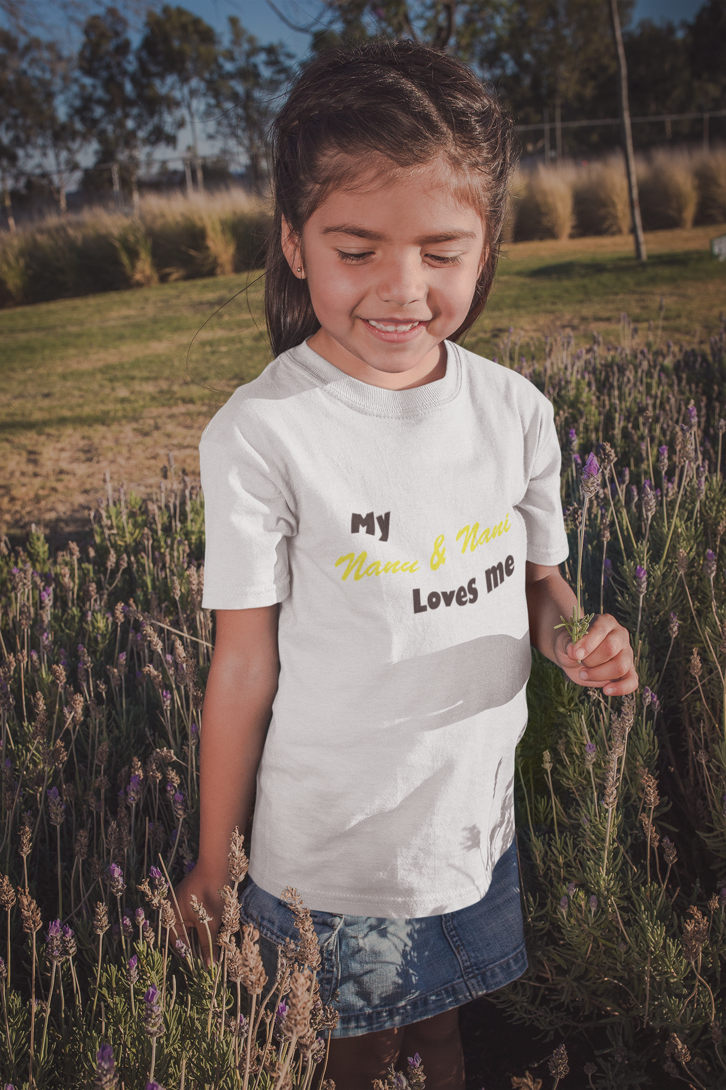 Nanu And Nani Loves Me Half Sleeves T-Shirt For Girls -FunkyTeesClub