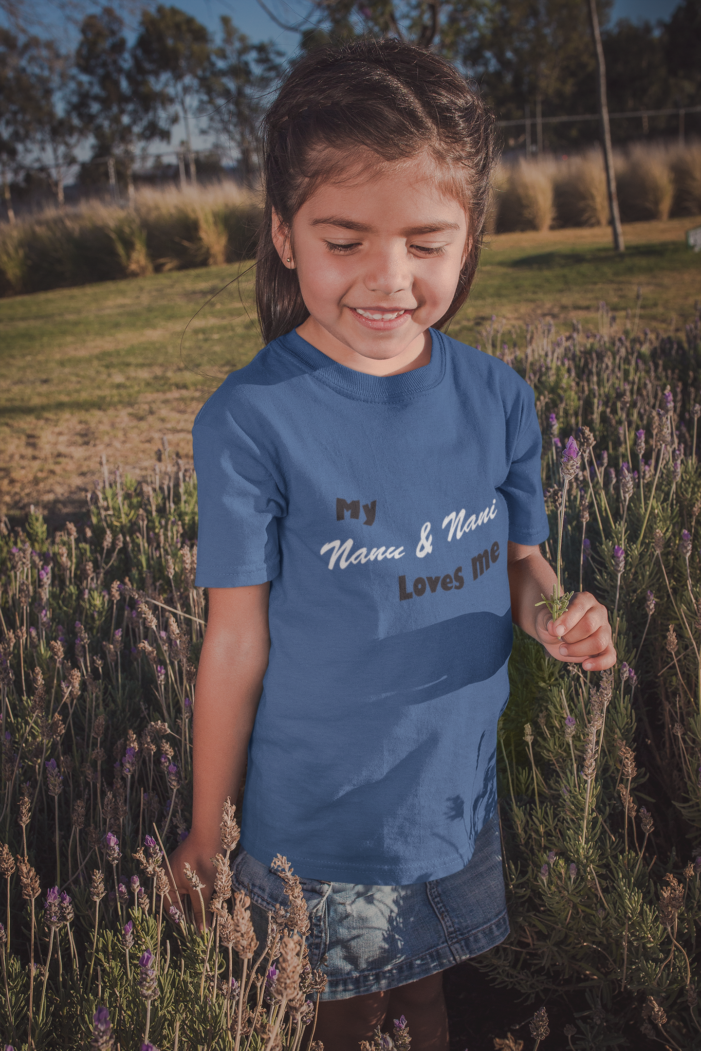 Nanu And Nani Loves Me Half Sleeves T-Shirt For Girls -FunkyTeesClub