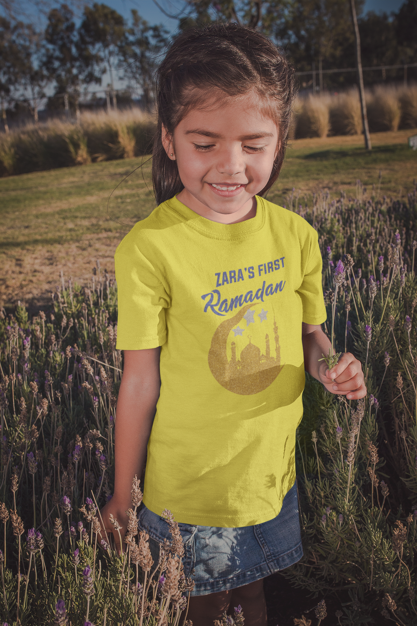 First Ramadan Zara Eid Half Sleeves T-Shirt For Girls -FunkyTeesClub