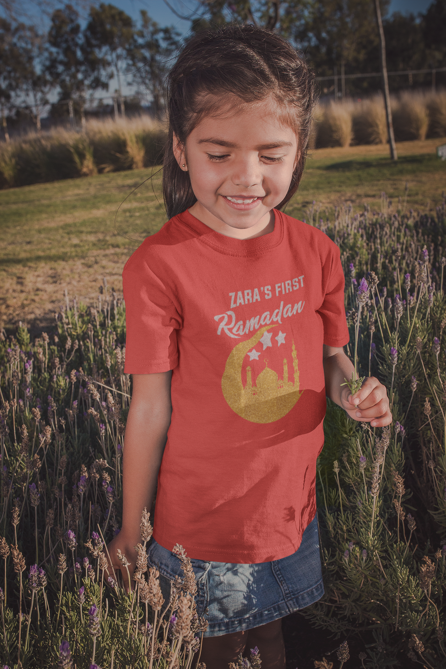 First Ramadan Zara Eid Half Sleeves T-Shirt For Girls -FunkyTeesClub