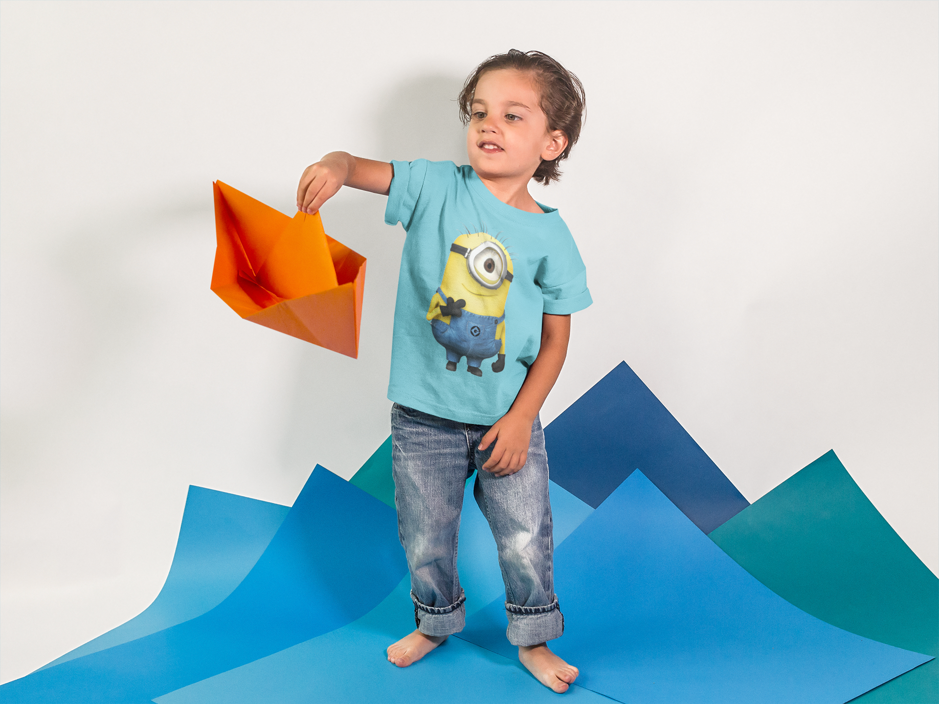 Cute Cartoon Half Sleeves T-Shirt for Boy-FunkyTeesClub