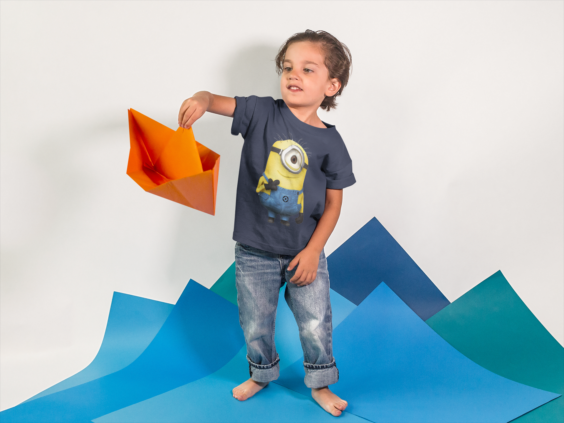 Cute Cartoon Half Sleeves T-Shirt for Boy-FunkyTeesClub