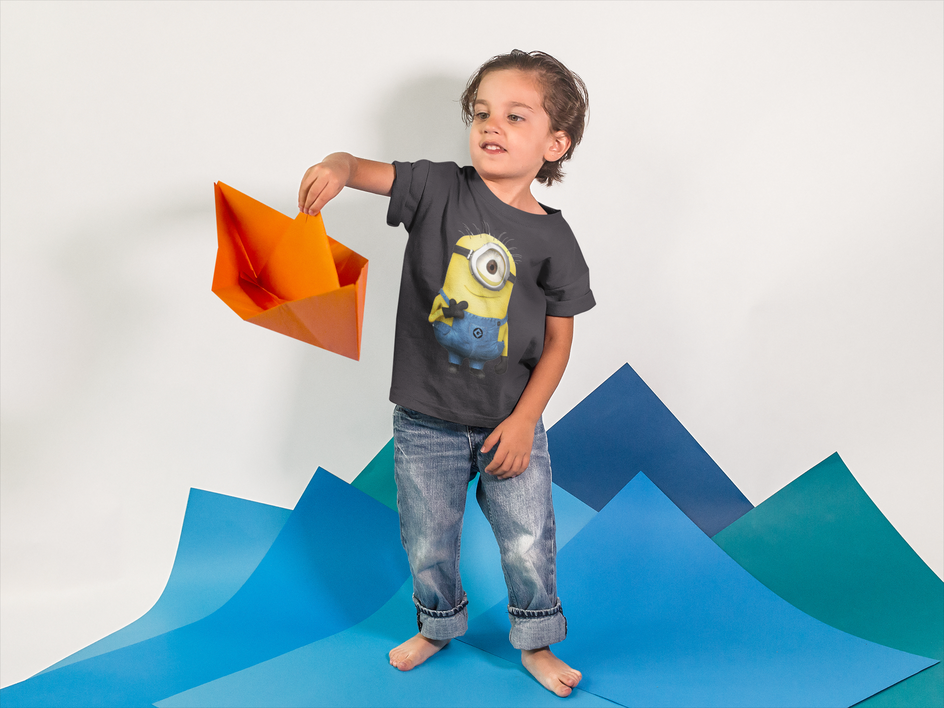 Cute Cartoon Half Sleeves T-Shirt for Boy-FunkyTeesClub
