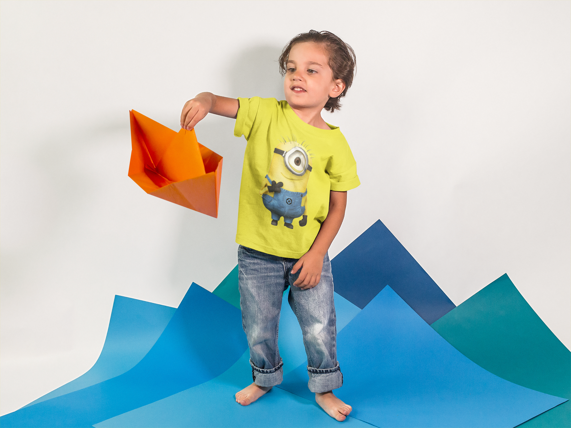 Cute Cartoon Half Sleeves T-Shirt for Boy-FunkyTeesClub