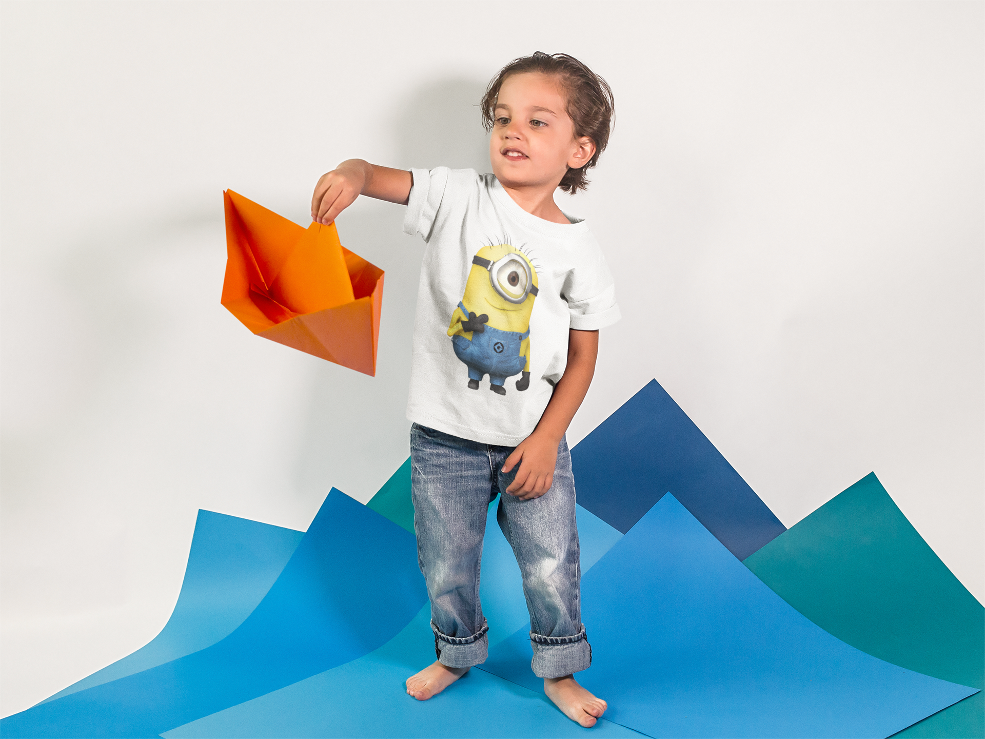 Cute Cartoon Half Sleeves T-Shirt for Boy-FunkyTeesClub