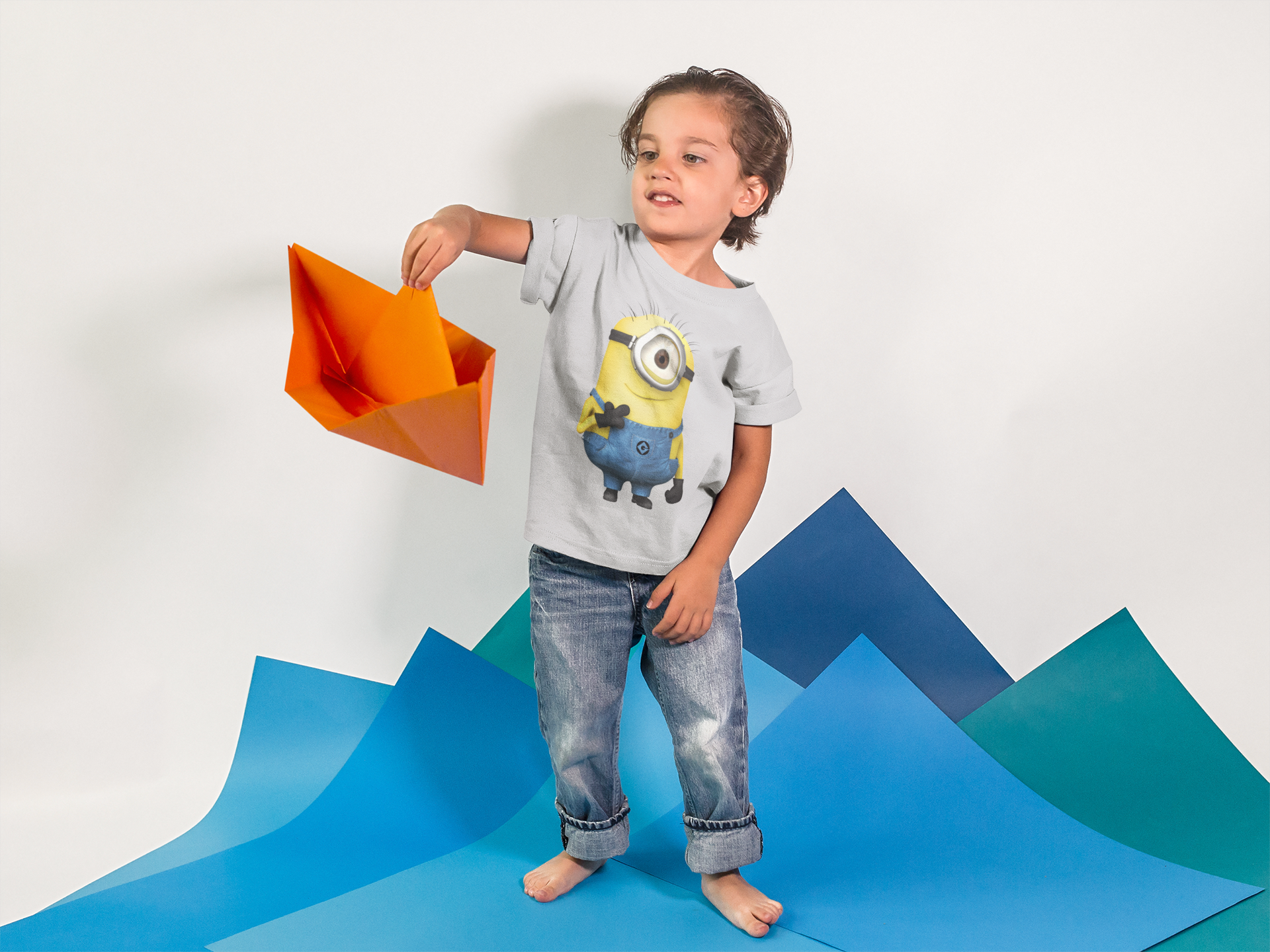 Cute Cartoon Half Sleeves T-Shirt for Boy-FunkyTeesClub