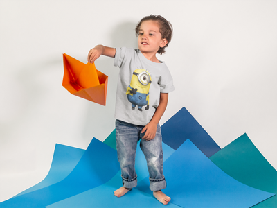 Cute Cartoon Half Sleeves T-Shirt for Boy-FunkyTeesClub