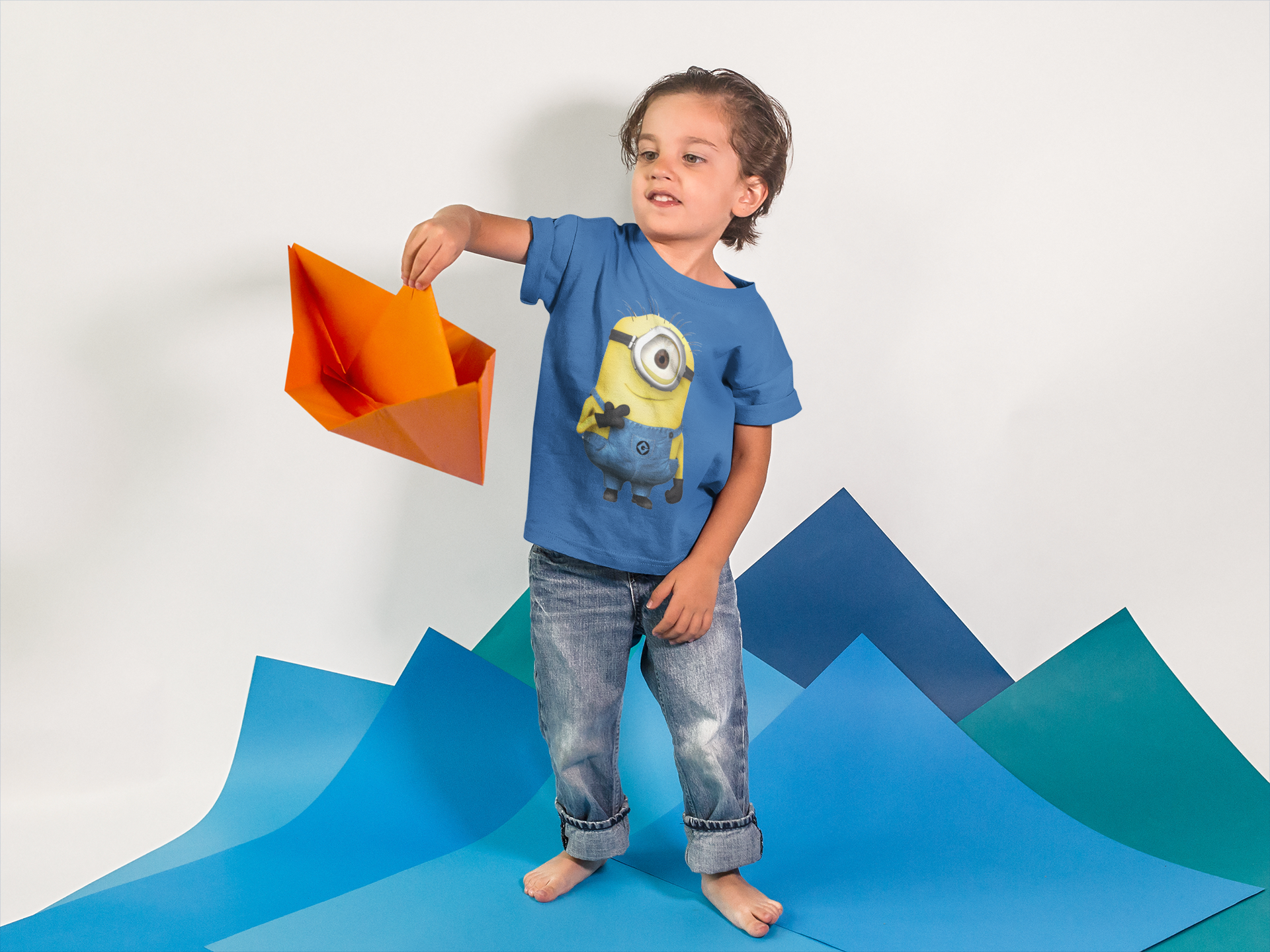 Cute Cartoon Half Sleeves T-Shirt for Boy-FunkyTeesClub
