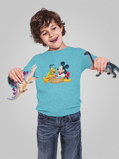 Cute Cartoon Half Sleeves T-Shirt for Boy-FunkyTeesClub