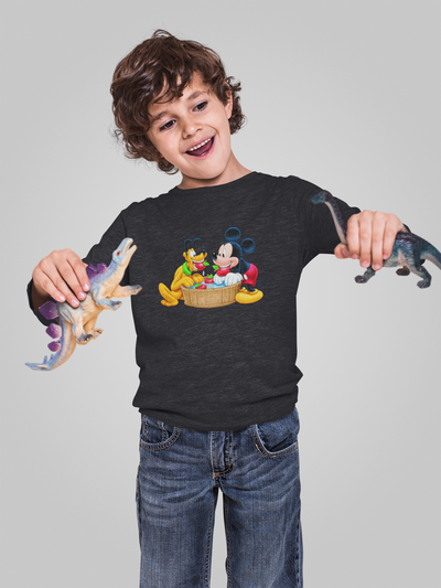 Cute Cartoon Half Sleeves T-Shirt for Boy-FunkyTeesClub
