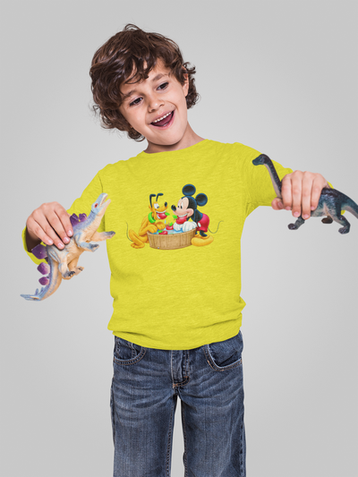 Cute Cartoon Half Sleeves T-Shirt for Boy-FunkyTeesClub