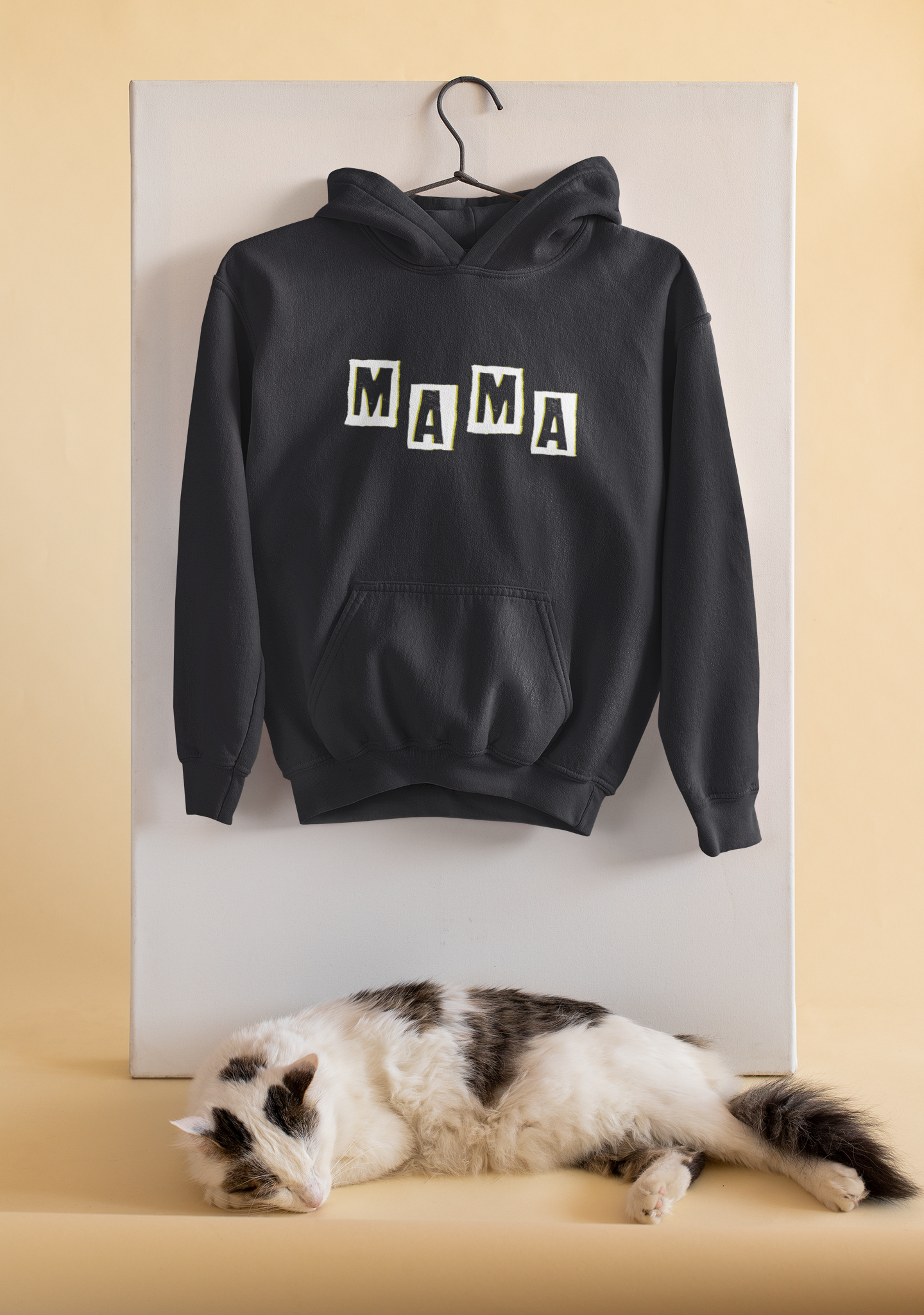 Mamas Boy Mother And Son Black Matching Hoodies- FunkyTeesClub