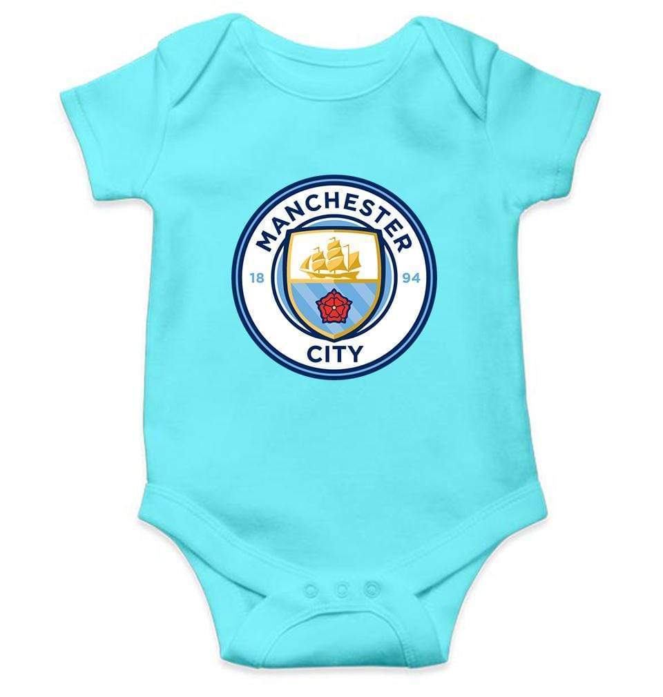 Manchester City Rompers for Baby Girl- FunkyTradition FunkyTradition