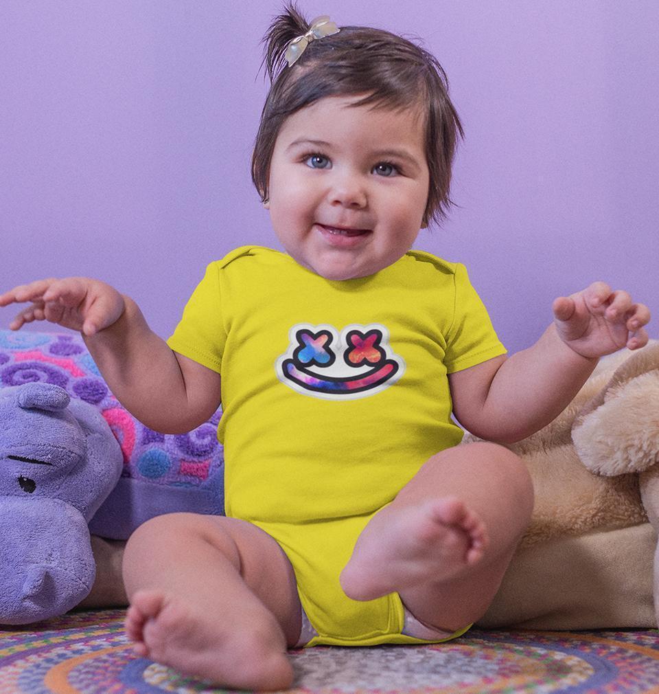 Marshmello Rompers for Baby Girl- FunkyTradition FunkyTradition