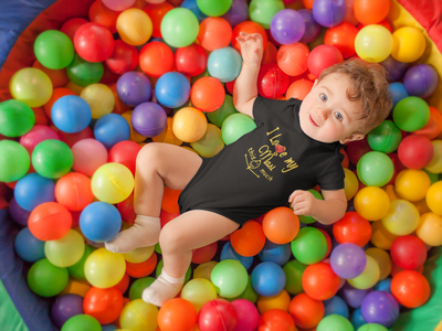 I Love My Masi Black Rompers for Baby Boy - FunkyTeesClub