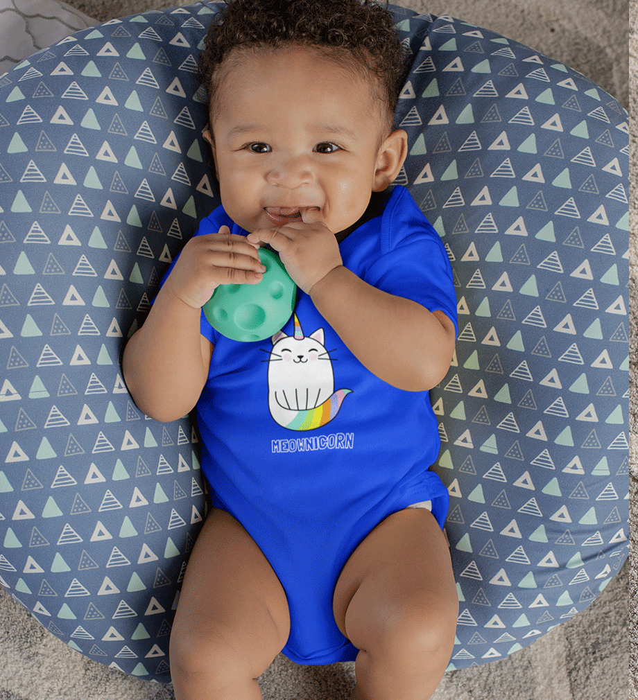 Meownicorn Rompers for Baby Boy- FunkyTradition FunkyTradition