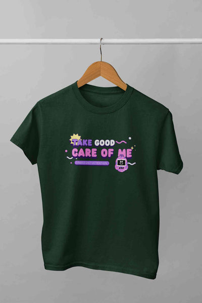 Take Care Of Me Retro Typography Women Half Sleeves T-shirt- FunkyTeesClub