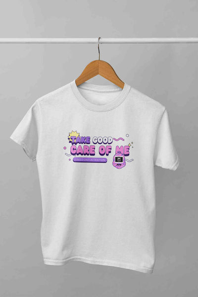 Take Care Of Me Retro Typography Mens Half Sleeves T-shirt- FunkyTeesClub