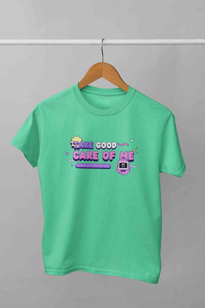 Take Care Of Me Retro Typography Mens Half Sleeves T-shirt- FunkyTeesClub
