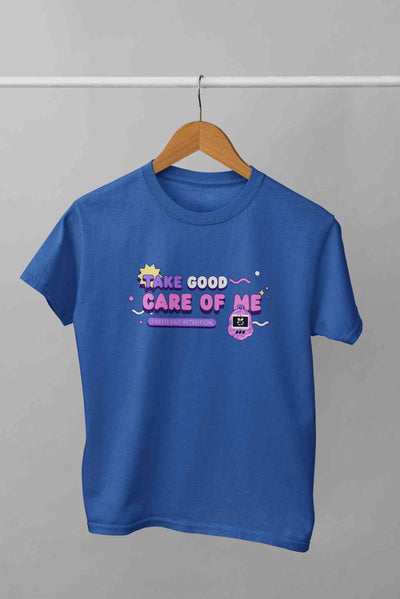 Take Care Of Me Retro Typography Women Half Sleeves T-shirt- FunkyTeesClub