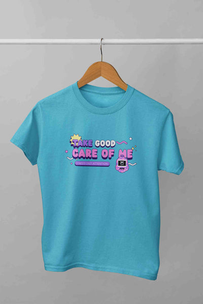Take Care Of Me Retro Typography Mens Half Sleeves T-shirt- FunkyTeesClub