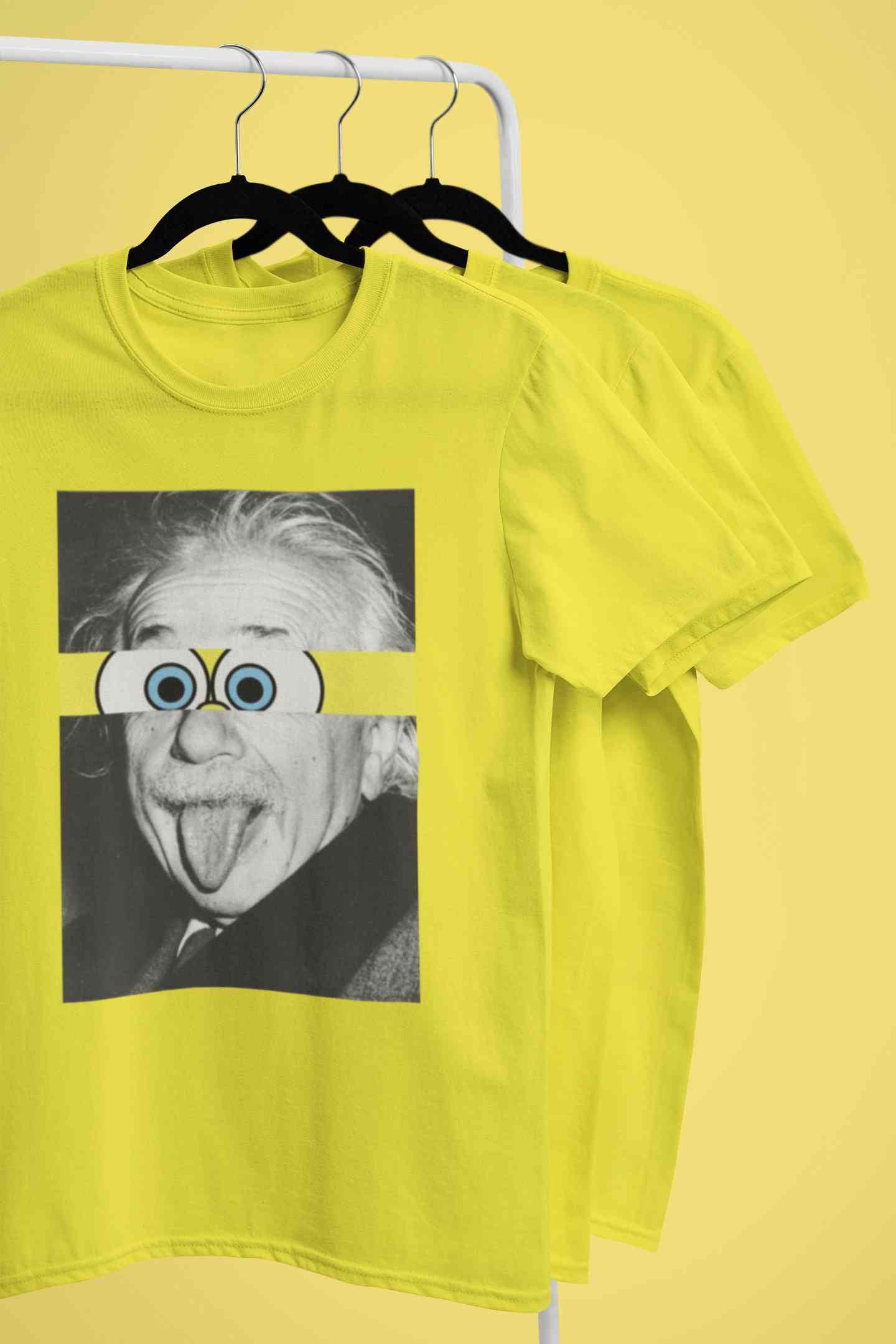 Funny Einstein Women Half Sleeves T-shirt- FunkyTeesClub