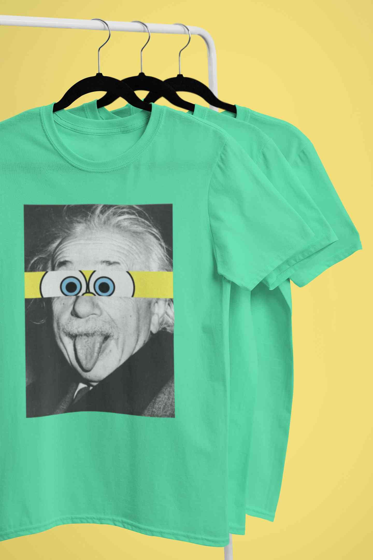 Funny Einstein Women Half Sleeves T-shirt- FunkyTeesClub