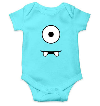 Minion Eye and Teeth Rompers for Baby Girl- FunkyTradition FunkyTradition