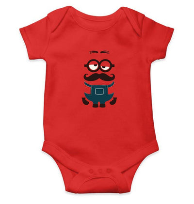 Minion Mustache Rompers for Baby Girl- FunkyTradition FunkyTradition