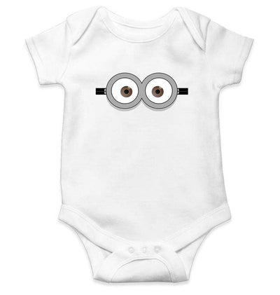 Minion Pop Eyes Rompers for Baby Girl- FunkyTradition FunkyTradition