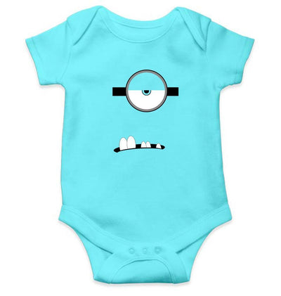 Minion Single Eye and Teeth Rompers for Baby Boy- FunkyTradition FunkyTradition