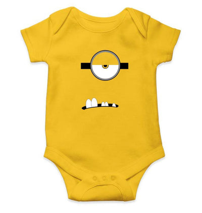 Minion Single Eye and Teeth Rompers for Baby Boy- FunkyTradition FunkyTradition