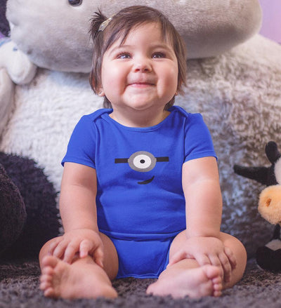 Minion Smile Rompers for Baby Girl- FunkyTradition FunkyTradition
